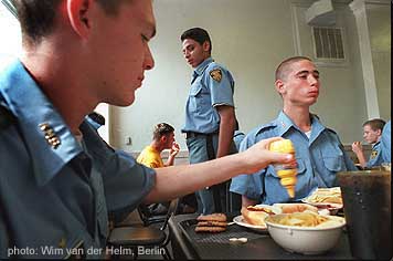 Cadet Fisher awaiting permission to eat